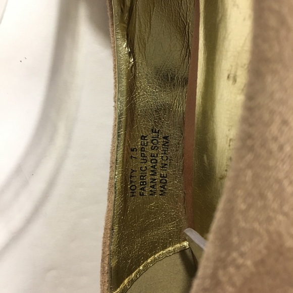 Z LONDON Light Pink Suede Peep Toe Heels 7.5 - Picture 7 of 7